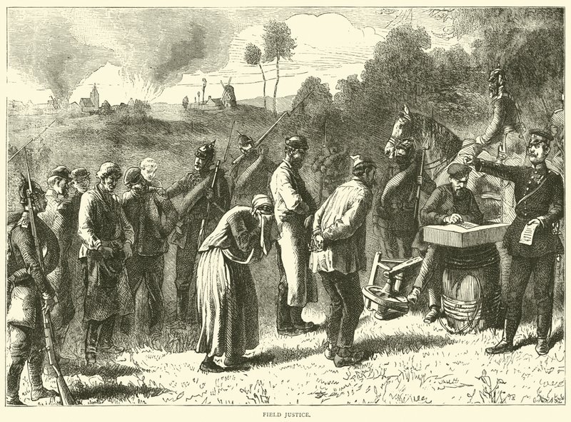 Veldgerechtigheid, september 1870 door English School