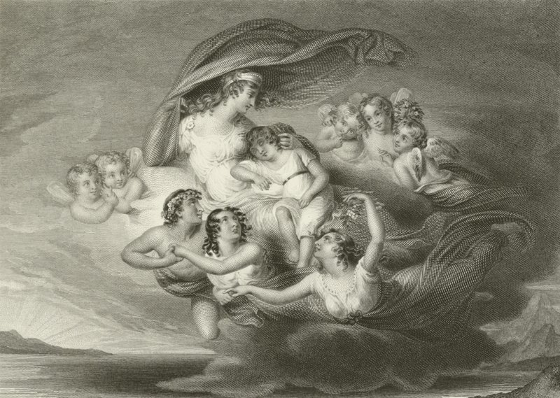 De vlucht van Venus met Ascanius door English School
