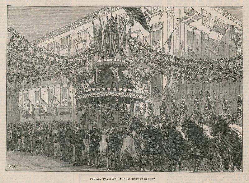 Floraal Paviljoen in New Oxford Street door English School