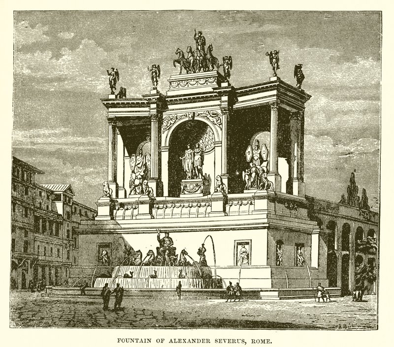 Fontein van Alexander Severus, Rome door English School
