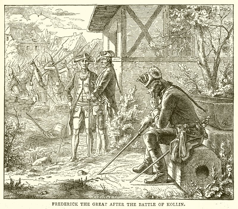 Frederik de Grote na de slag bij Kollin door English School