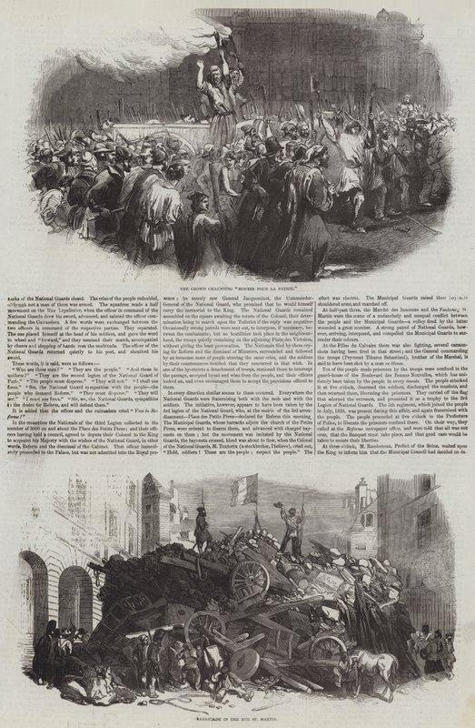 Franse Revolutie van 1848 door English School