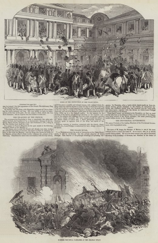 Franse Revolutie van 1848 door English School