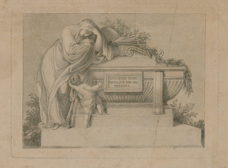 Begrafenisticket voor Sir Joshua Reynolds, 3 maart 1792 door English School