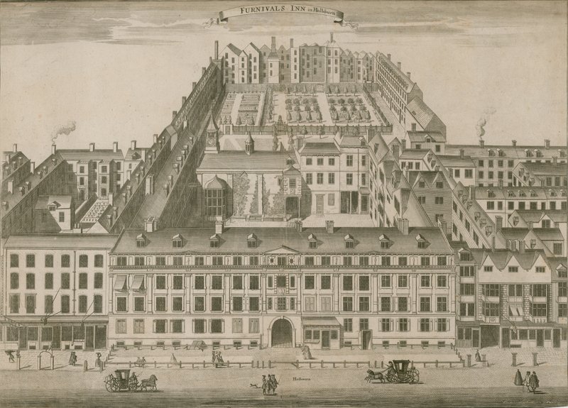 Furnivals Inn, Holborn, Londen door English School