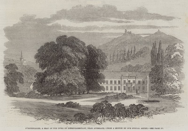 Furstenlager, een zetel van de hertog van Hessen-Darmstadt, nabij Auerbach door English School
