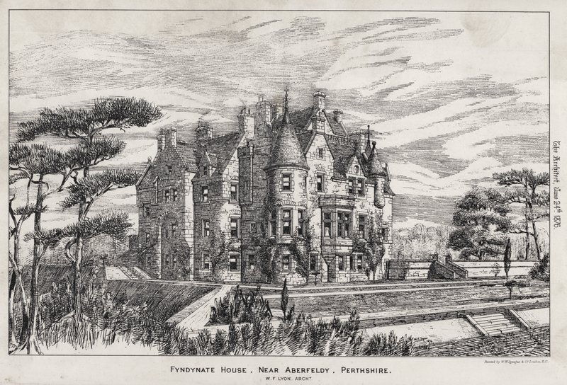 Fyndynate Huis, nabij Aberfeldy, Perthshire door English School