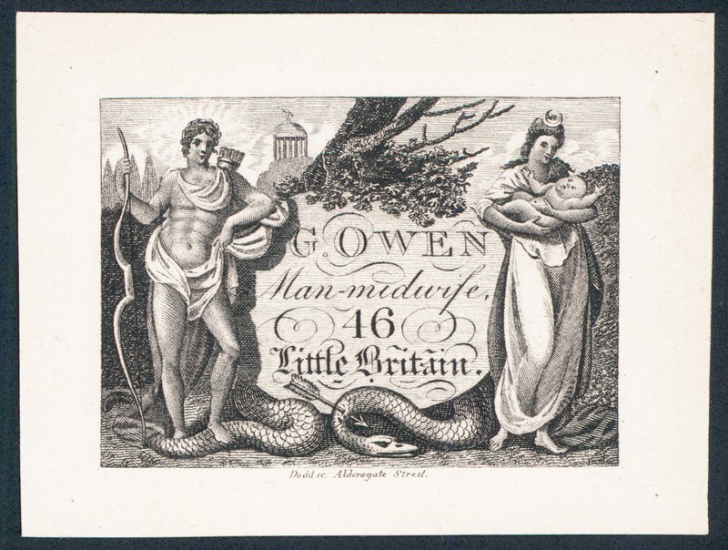 G Owen, vroedvrouw door English School