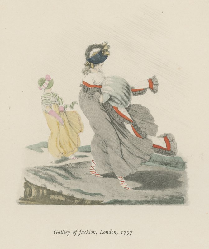 Gallery of Fashion, Londen, 1797 door English School