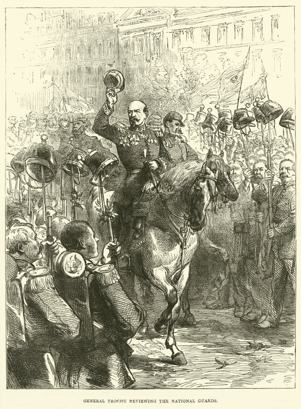 Generaal Trochu inspecteert de Nationale Garde, september 1870 door English School