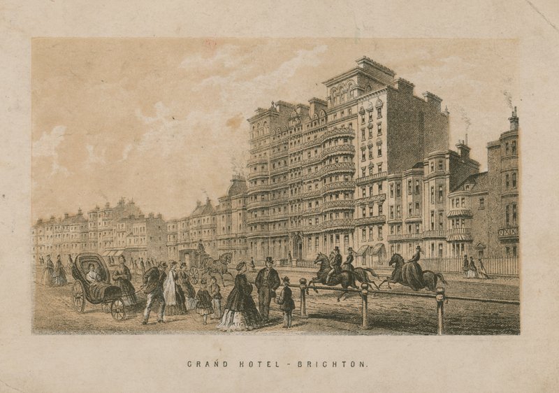 Algemeen uitzicht op het Grand Hotel in Brighton door English School