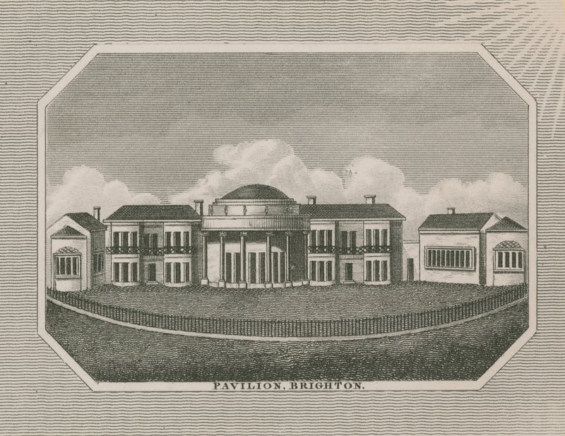 Algemeen uitzicht op het Koninklijk Paviljoen Landgoed door English School