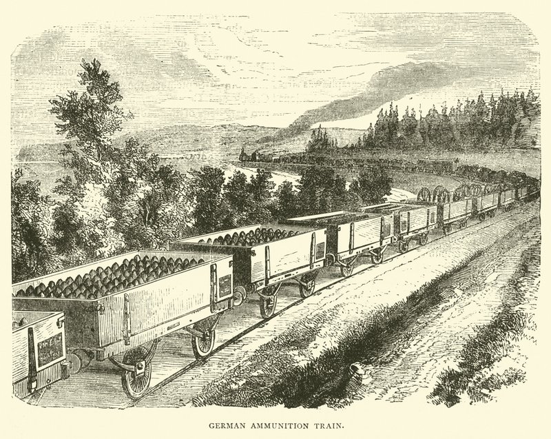 Duitse munitietrein, september 1870 door English School