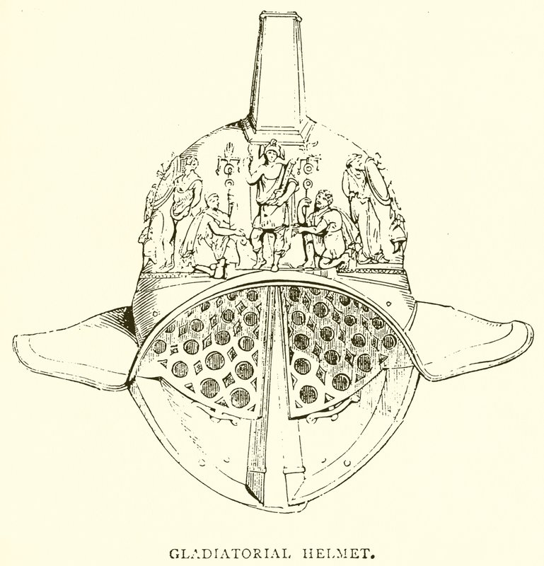 Gladiatorenhelm door English School