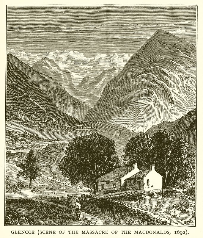 Glencoe (plaats van het bloedbad van de Macdonalds, 1692) door English School