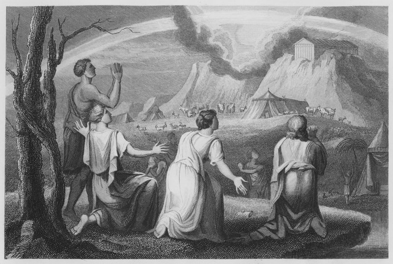Gods verbond met Noach en zijn zonen, Genesis, IX, 9, enz. door English School