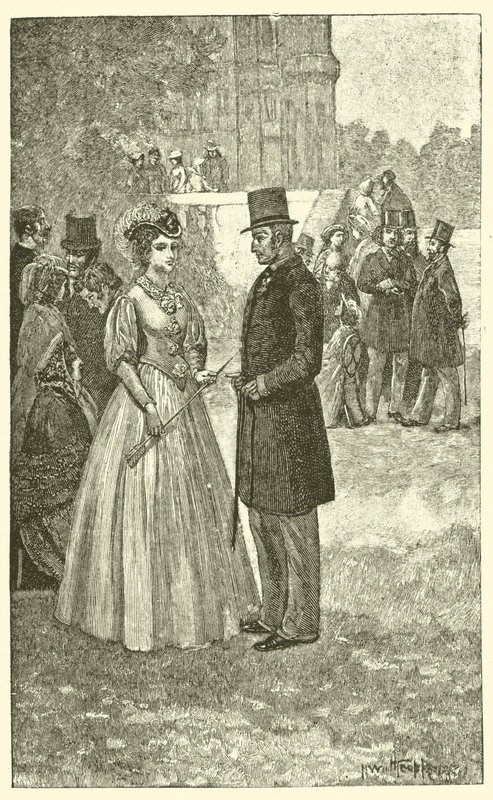 Grandcourt en Gwendolen bij het boogschiettoernooi door English School