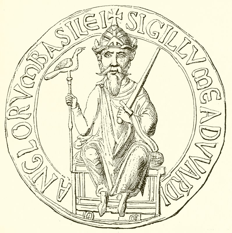 Grote zegel van Eduard de Belijder door English School