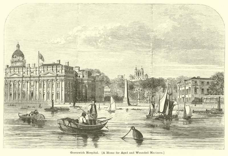 Greenwich Hospital, een thuis voor oude en gewonde zeelieden door English School