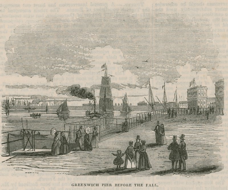 Greenwich Pier voor de val door English School