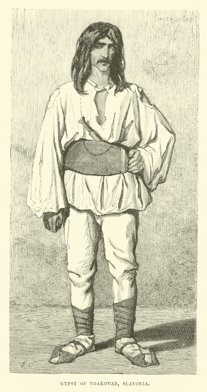 Zigeuner van Voakovar, Slavonië door English School
