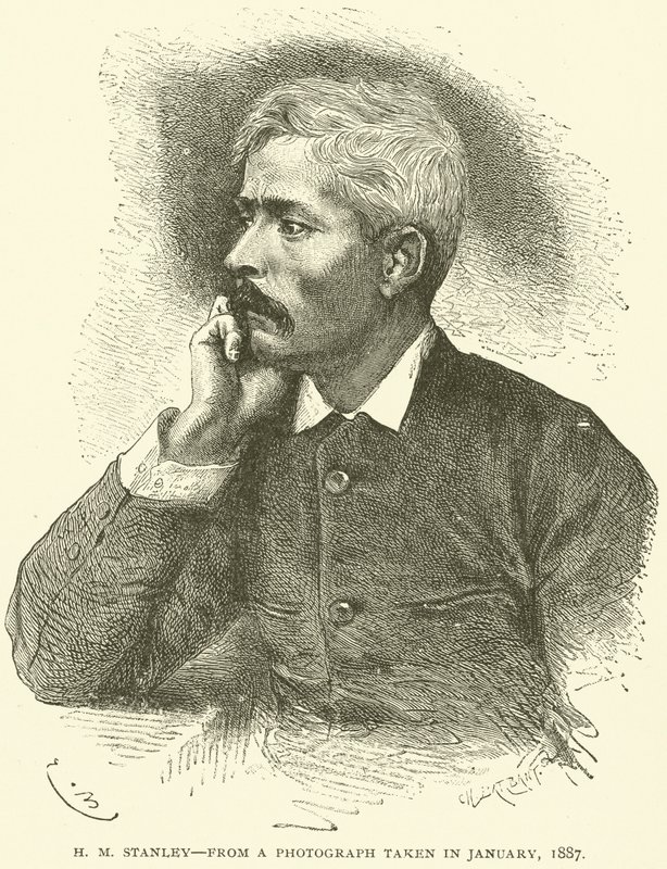 H M Stanley, van een foto genomen in januari door English School