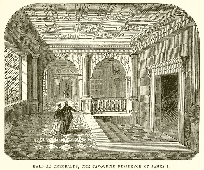 Hal in Theobalds, de favoriete residentie van James I door English School