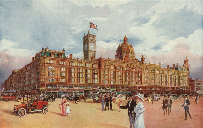 Harrods, met de toevoeging van de kroningstoren ter herdenking van de kroning van koning George V door English School