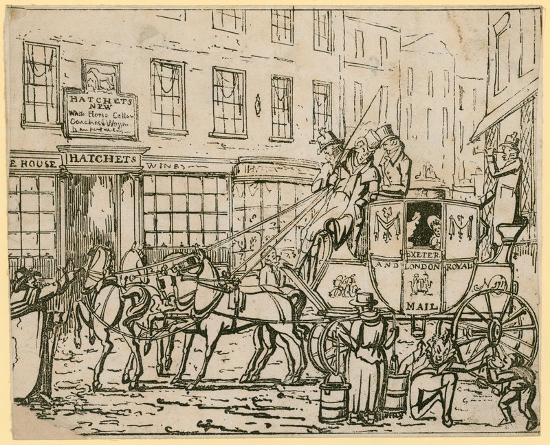 Hatchets New White Horse Cellar, kroeg, Drury Lane, Londen door English School