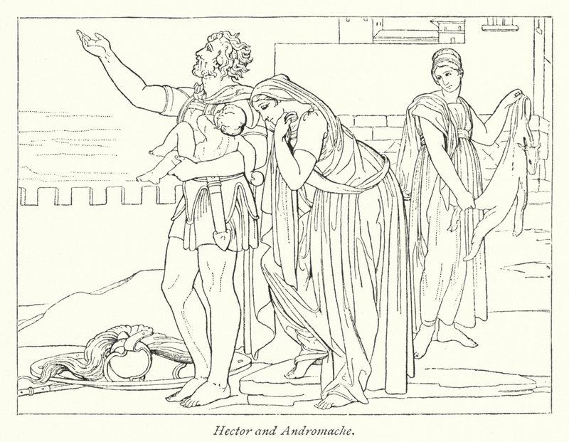 Hector en Andromache door English School