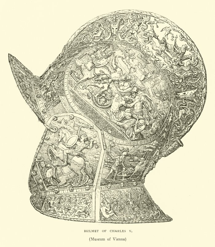 Helm van Karel V door English School