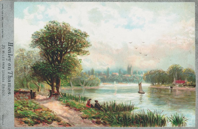Henley aan de rivier de Theems door English School