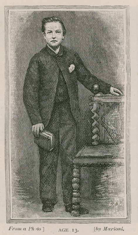 Henry Arthur Jones, toneelschrijver, 13 jaar oud door English School