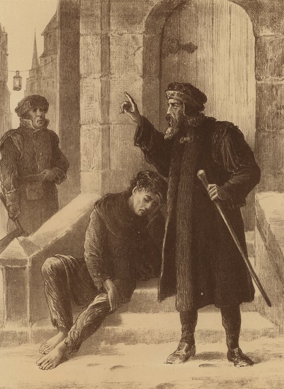 Henry Heath, "Nam hem aan voor een winkeldief en riep de wacht" door English School