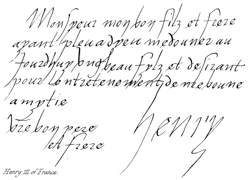 Hendrik III van Frankrijk door English School