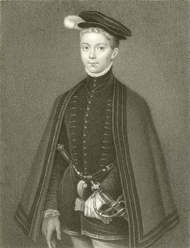 Henry Stuart, Lord Darnley, Koning van Schotland door English School