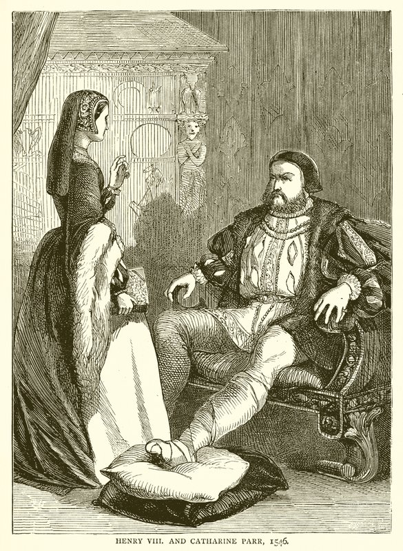 Hendrik VIII en Catharina Parr, 1546 door English School