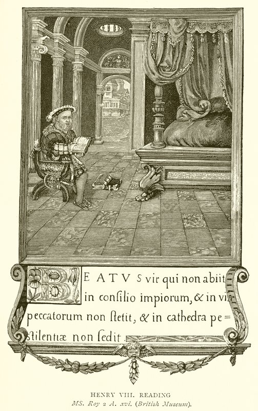 Hendrik VIII leest door English School