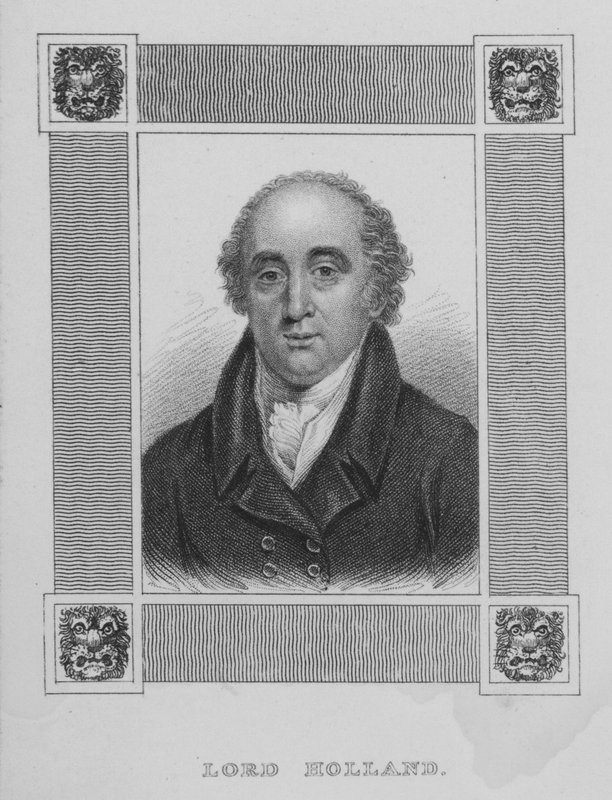 Henry Vassall-Fox, 3e Baron Holland, Engelse Whig-politicus door English School