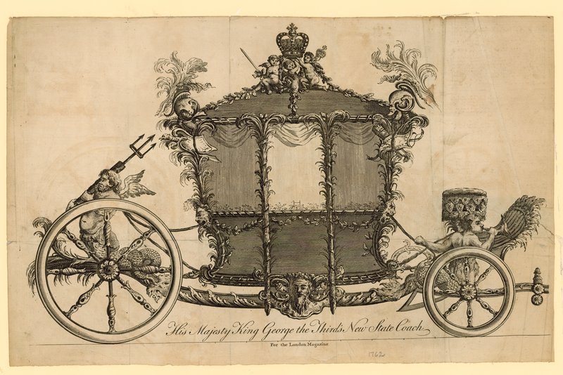 Hare Majesteit Koning George III Nieuwe Staatskoets door English School