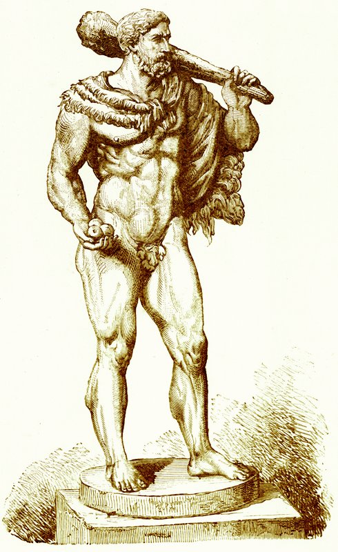 Hercules, illustratie uit Geschiedenis van Rome door Victor Duruy, gepubliceerd 1884 door English School