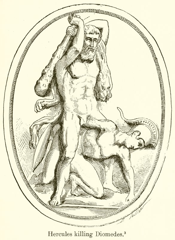 Hercules doodt Diomedes door English School