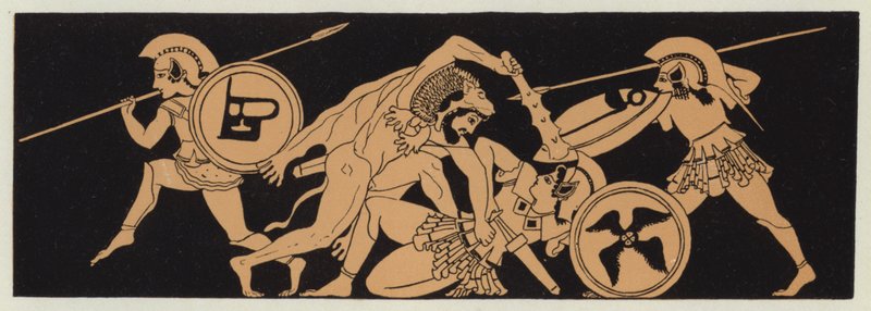 Hercules neemt de gordel van Penthesilea, Koningin van de Amazonen door English School
