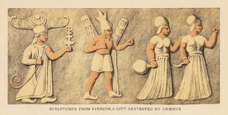 Herodotus: Beelden uit Pterium, een stad vernietigd door Croesus door English School