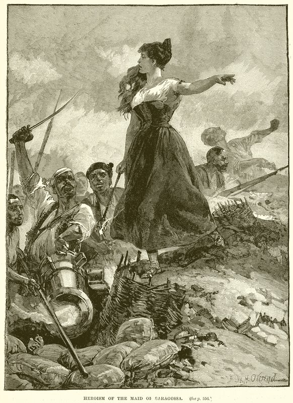 Heldhaftigheid van de Maagd van Saragossa door English School