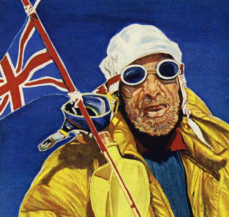 Hillary en Tenzing bereikten de top van de Everest en plantten de Union Jack door English School