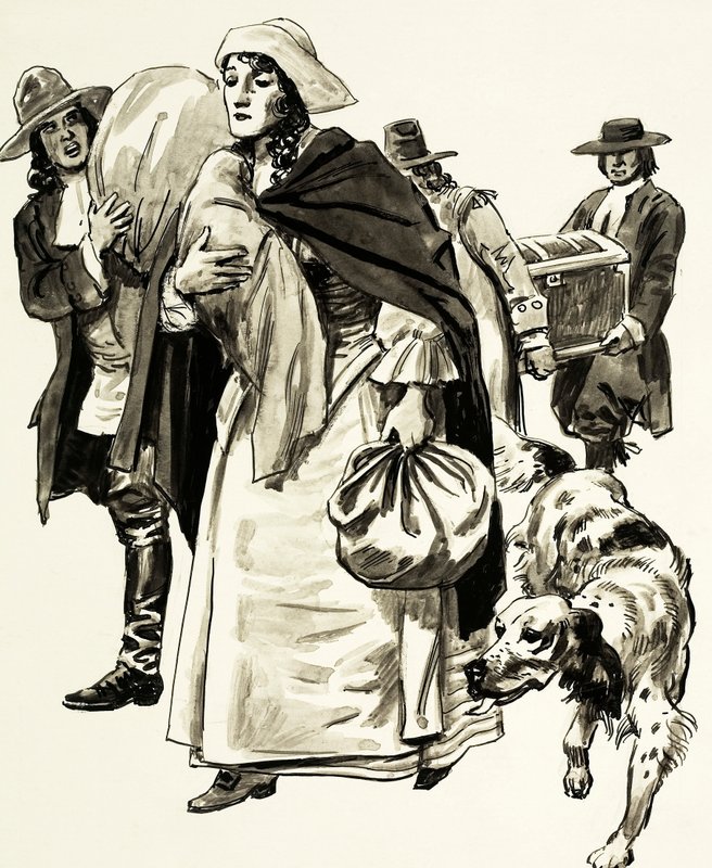 Helden van de geschiedenis: de martelaren van Eyam door English School