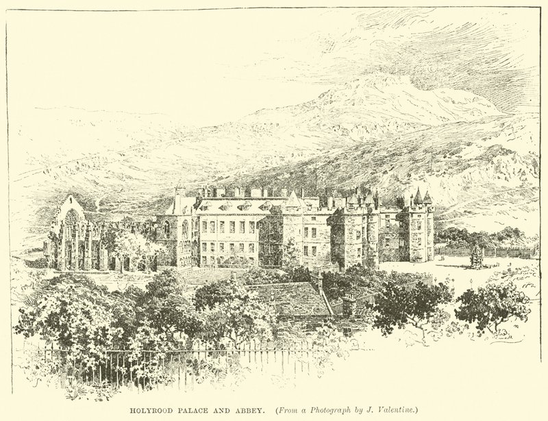 Holyrood Paleis en Abdij door English School