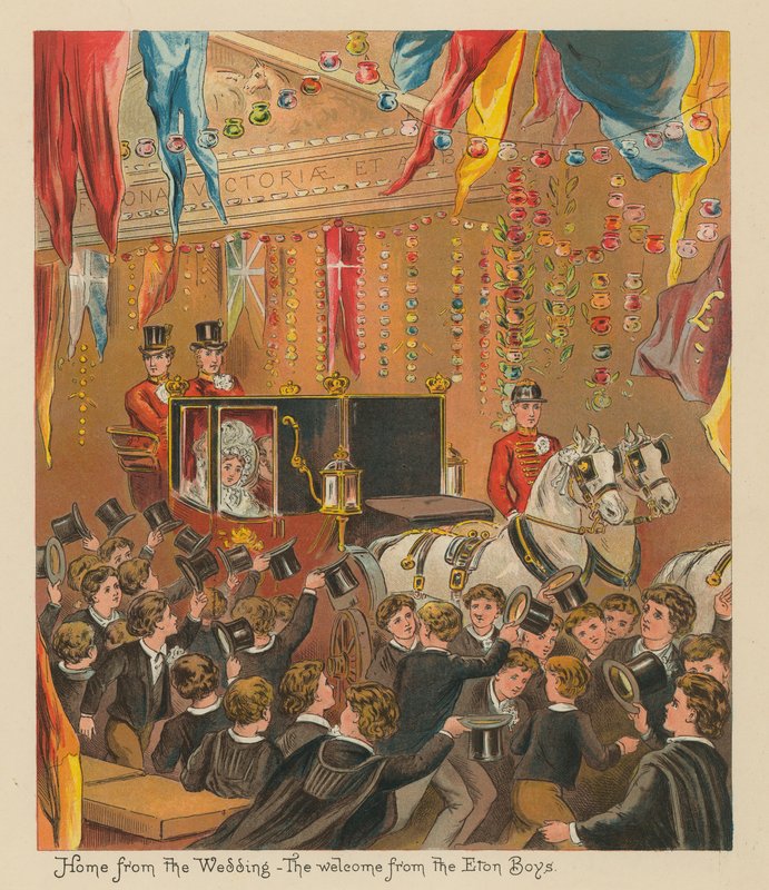 Thuis van de Bruiloft - Het Welkom van de Eton Jongens door English School