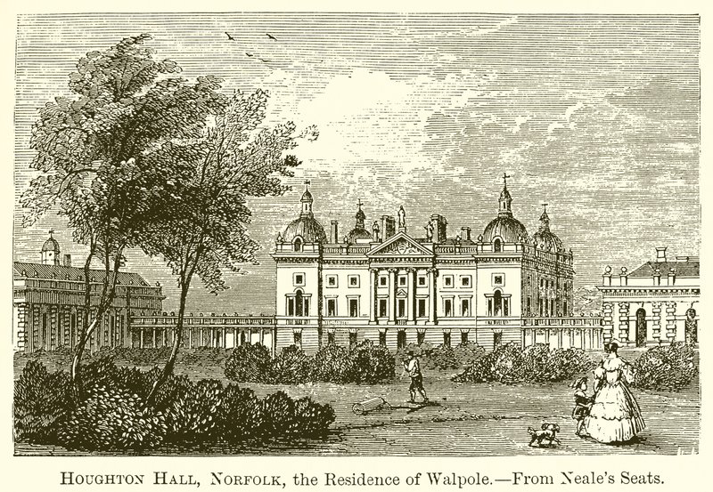 Houghton Hall, Norfolk, de Residentie van Walpole door English School